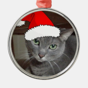 Russisch blauw kerstfeest metalen ornament
