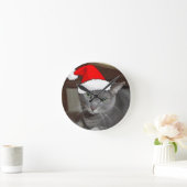 Russisch blauw kerstfeest ronde klok (Huis)