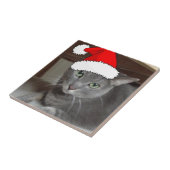 Russisch blauw kerstfeest tegeltje (Zijkant)
