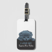 Russisch Blauw Kitten Bagagelabel (Voorkant (verticaal))