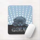 Russisch Blauw Kitten Muismat (Met muis)