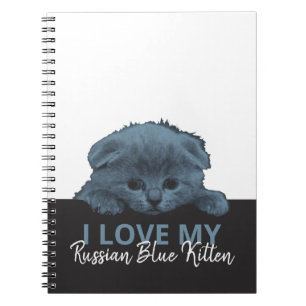 Russisch Blauw Kitten Notitieboek