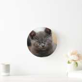 Russisch Blauw Kitten Ronde Klok (Huis)