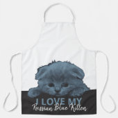 Russisch Blauw Kitten Schort (Voorkant)