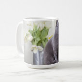 Russisch blauw koffiemok (Voorkant links)