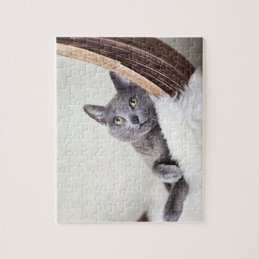 Russisch blauw legpuzzel (Verticaal)