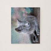 Russisch blauw legpuzzel (Verticaal)