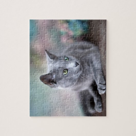 Russisch blauw legpuzzel (Verticaal)