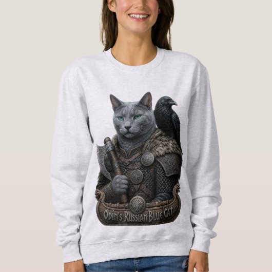 Russisch Blauw Veterane Odin’s Cat Trui (Voorkant)