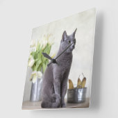 Russisch blauw vierkante klok (Hoek)