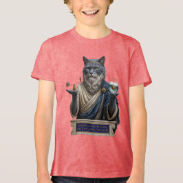 Russisch Blauwe Archimedes Kat Tri-Blend Shirt