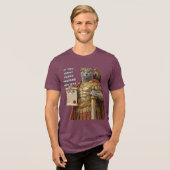 Russisch Blauwe Caesar Kat Tri-Blend Shirt (Voorkant volledig)