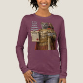 Russisch Blauwe Caesar Kat Tri-Blend Shirt (Voorkant)