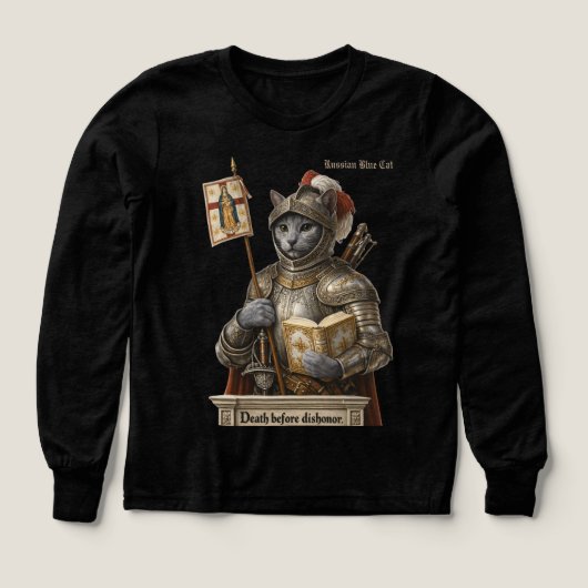 Russisch Blauwe Conquistador Kat – Eer & Erfenis (Voorkant)