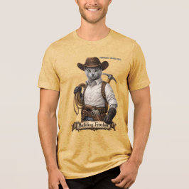 Russisch Blauwe Cowboy Kat – Vrijheid Bouwen Tri-Blend Shirt
