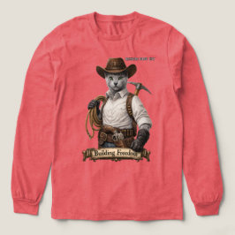 Russisch Blauwe Cowboy Kat – Vrijheid Bouwen Tri-Blend Shirt