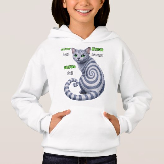 Russisch Blauwe Hypno Kat (Voorkant)