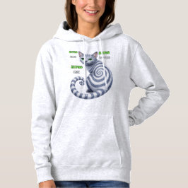 Russisch Blauwe Hypno Kat Hoodie