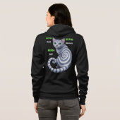 Russisch Blauwe Hypno Kat Hoodie (Achterkant volledig)