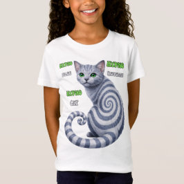 Russisch Blauwe Hypno Kat T-shirt