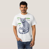Russisch Blauwe Hypno Kat T-shirt (Voorkant volledig)