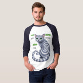 Russisch Blauwe Hypno Kat T-shirt (Voorkant volledig)