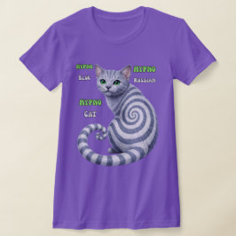 Russisch Blauwe Hypno Kat T-shirt