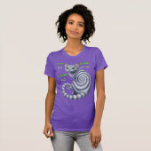 Russisch Blauwe Hypno Kat T-shirt (Voorkant volledig)