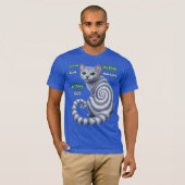 Russisch Blauwe Hypno Kat T-shirt (Voorkant volledig)