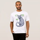 Russisch Blauwe Hypno Kat T-shirt (Voorkant volledig)