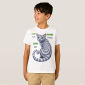 Russisch Blauwe Hypno Kat T-shirt (Voorkant volledig)