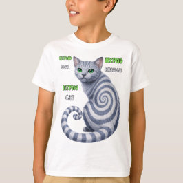 Russisch Blauwe Hypno Kat T-shirt