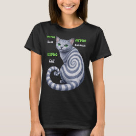 Russisch Blauwe Hypno Kat T-shirt