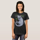 Russisch Blauwe Hypno Kat T-shirt (Voorkant volledig)