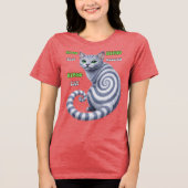 Russisch Blauwe Hypno Kat Tri-Blend Shirt (Voorkant)