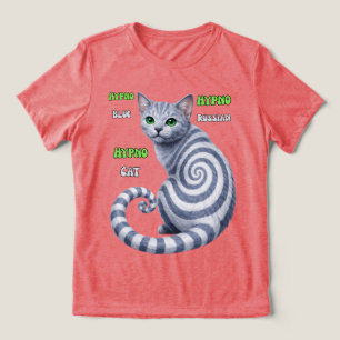 Russisch Blauwe Hypno Kat Tri-Blend Shirt