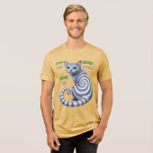 Russisch Blauwe Hypno Kat Tri-Blend Shirt (Voorkant volledig)