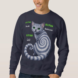 Russisch Blauwe Hypno Kat Trui