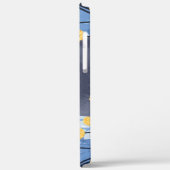 Russisch Blauwe Kat Gele Bloemen Case-Mate iPhone Case (Achterkant / Links)