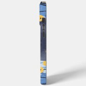Russisch Blauwe Kat Gele Bloemen Case-Mate iPhone Case (Achterkant / Links)