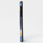 Russisch Blauwe Kat Gele Bloemen Case-Mate iPhone Case (Achterkant/links)