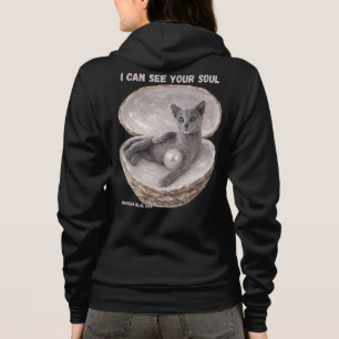 Russisch Blauwe Kat - Ik Kan Je Ziel Zien Hoodie