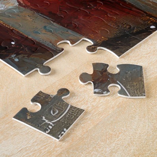 Russisch Blauwe Kat Kerst  Strand Legpuzzel (Zijkant)