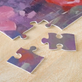 Russisch Blauwe kat kleurrijke waterverf kunstwerk Legpuzzel (Zijkant)