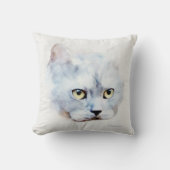 Russisch Blauwe Kat Kussen (Voorkant)