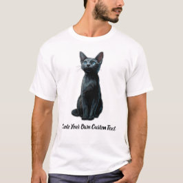 Russisch Blauwe Kat Maak Je Eigen Aangepaste Tekst T-shirt