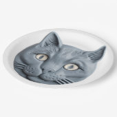 Russisch Blauwe Kat Papieren Bordje (Gekanteld)