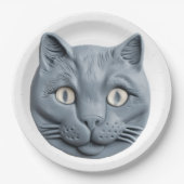 Russisch Blauwe Kat Papieren Bordje (Voorkant)
