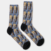 Russisch Blauwe Katten Kerstboot Vakantie Sokken (Rechts)