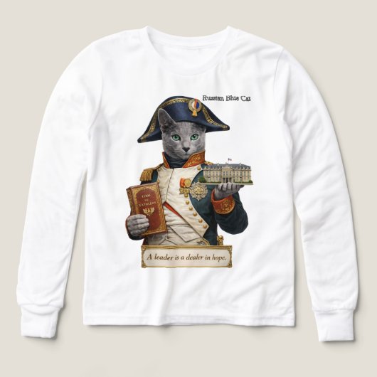 Russisch Blauwe Napoleon Bonaparte Kat (Voorkant)